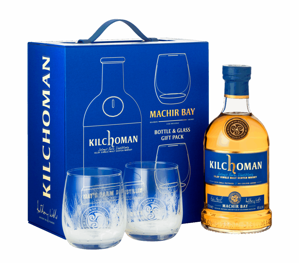 Kilchoman Machir Bay Gift Pack with Two Tumblers 0.7l 46%